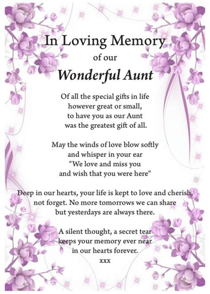 A Journey Of Remembrance And Solace For Your Departed Aunt
