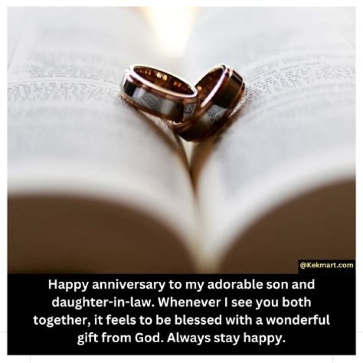 Celebrating Daughter And Son-in-Law's Wedding Anniversary