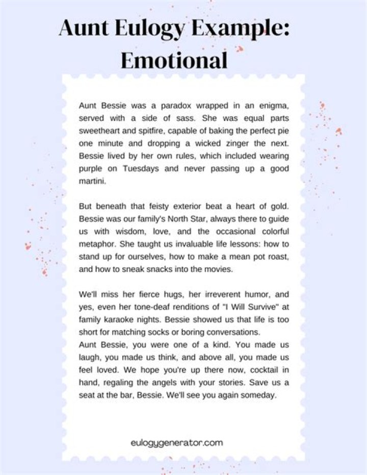 Exploring The Loss And Legacy Of An Aunt